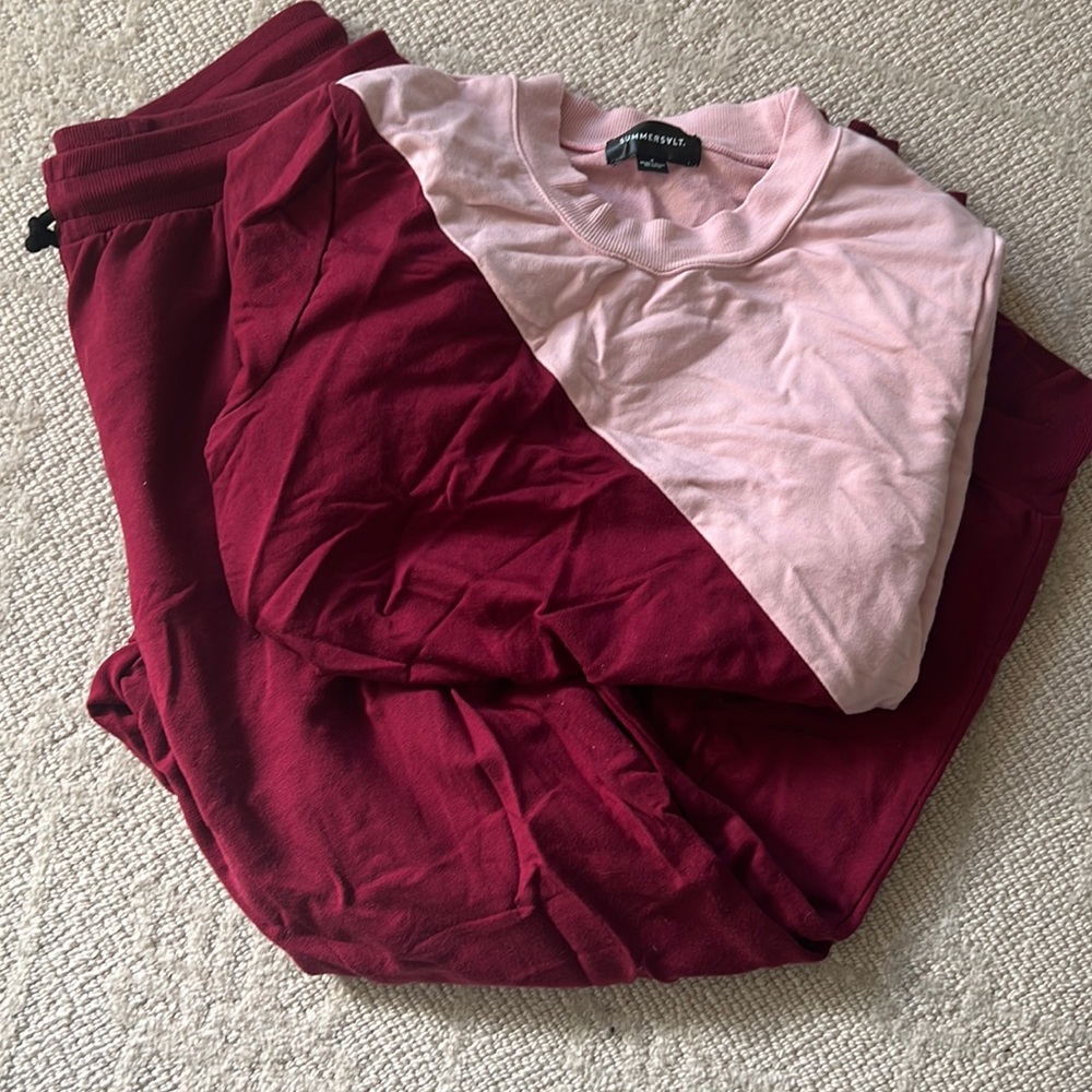 Summersalt Set pink and burgundy small